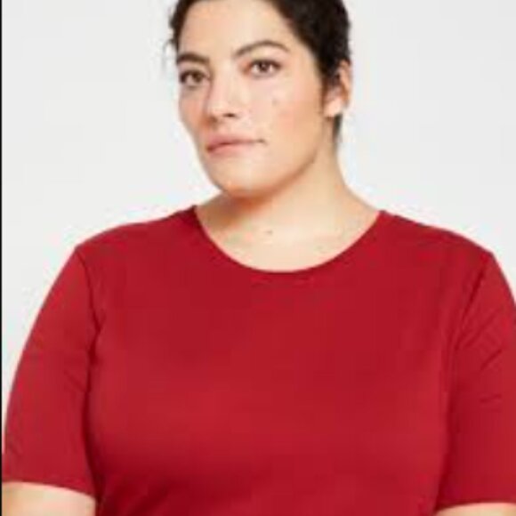 Universal Standard Tee Shirt | Red | NWT | Med (2X) - Picture 6 of 6